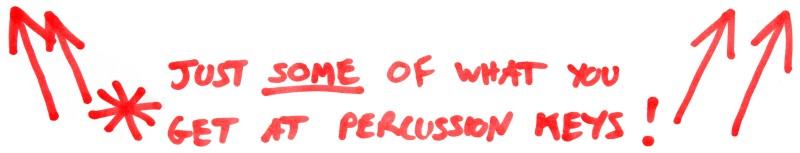 Just some of what you get at Percussion Keys