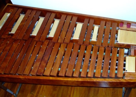 Making steel frame marimbas